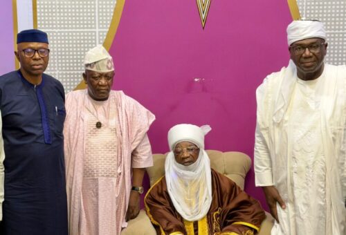 Tinubu’s Campaign Council DG Yari Parleys Ooni Of Ife, Emir Of Ilorin