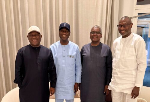Otedola hosts Dangote, BUA boss Rabiu to dinner for Lagos APC governorship candidate Hamzat