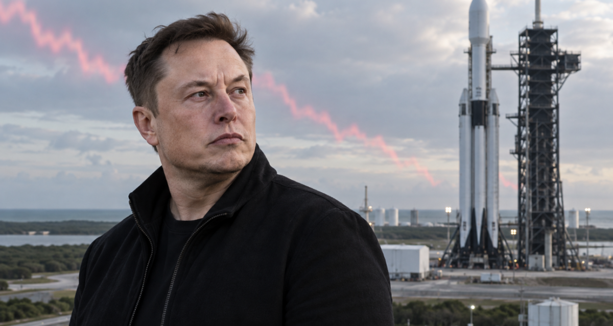 Elon Musk Net Worth Falls Below  Trillion as SpaceX Stock Drops
