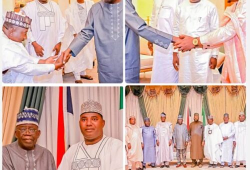 Matawalle Leads 8 Suspended Zamfara Lawmakers To Tinubu, Reaffirms Loyalty To APC