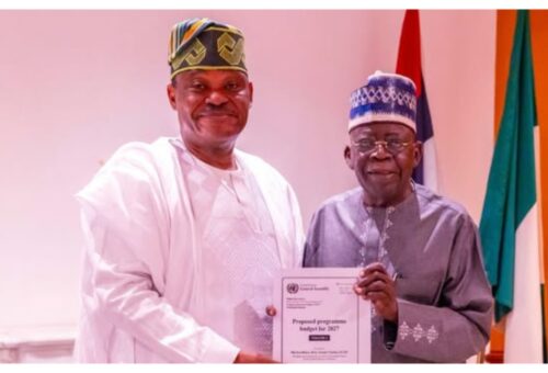 Tinubu receives UN 2027 budget