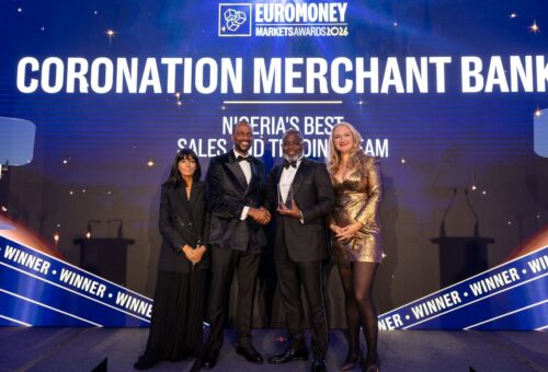 Coronation Merchant Bank Named Nigeria’s Best Sales and Trading Team at Euromoney Markets Awards 2026