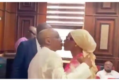 El-Rufai kisses wife in court as wiretapping trial continues [VIDEO]