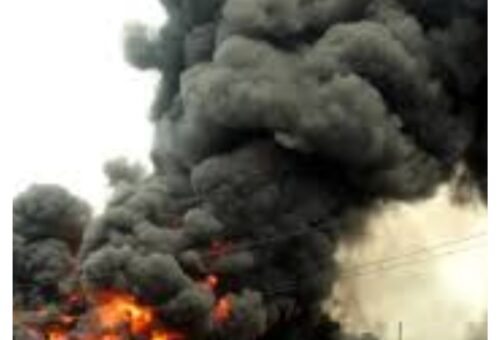 Tanker explosion leaves two feared dead, destroys vehicles in Agbor